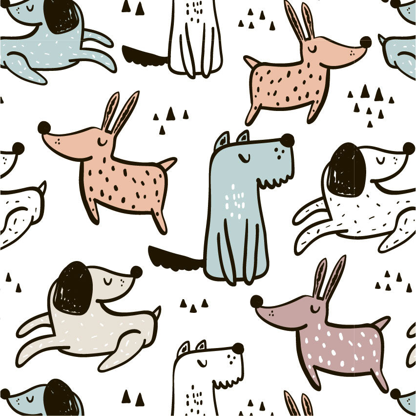 Tissus Minky - Chien