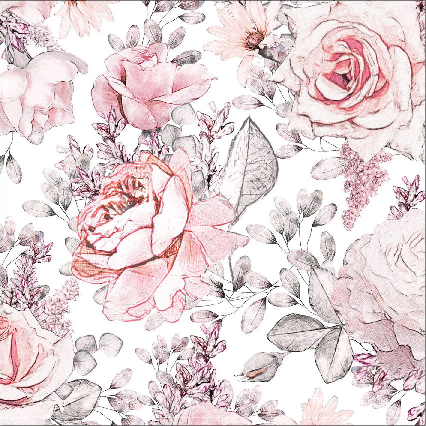 Tissus Minky - floral 2