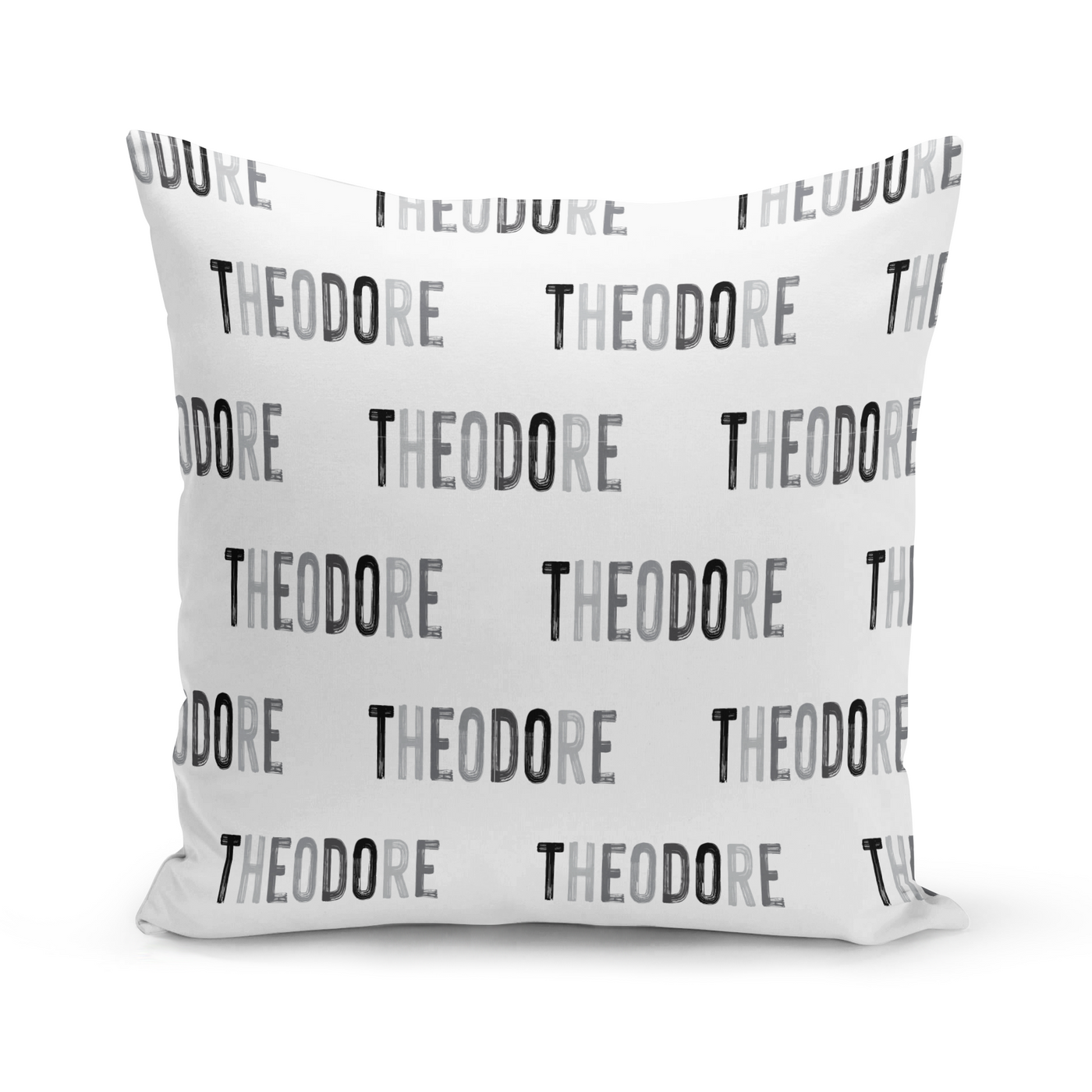 Coussin prénom- monochrome