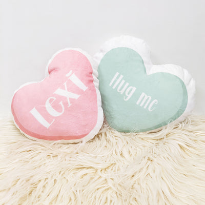 Coussin Coeurs Bonbons Personalisé