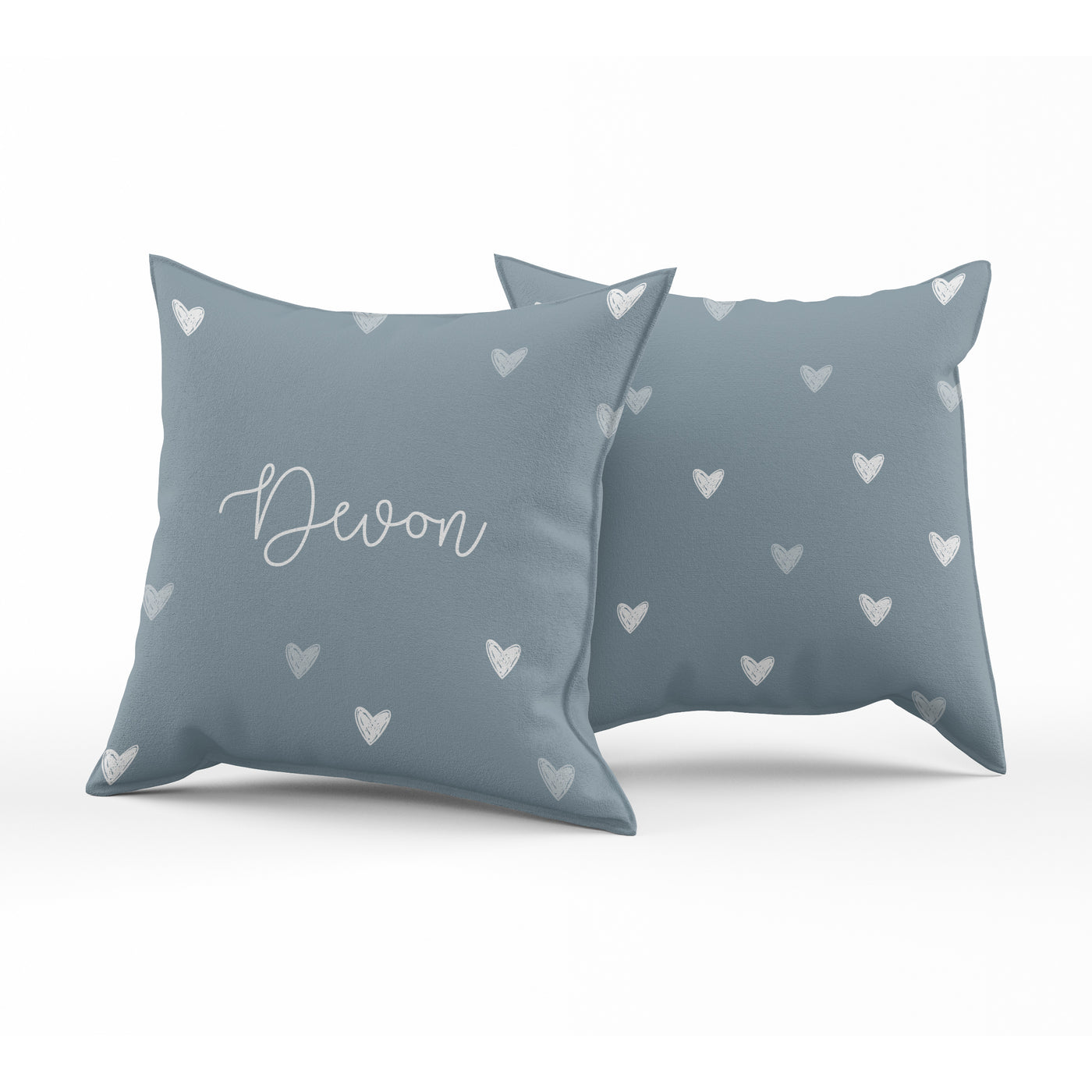 Coussin réversible - mini coeurs lake