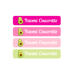 Étiquettes crayons - Avocado