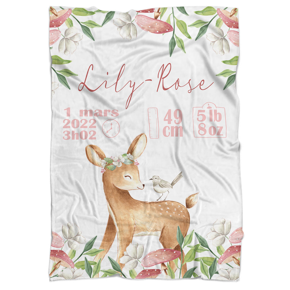 Couverture de naissance cerf