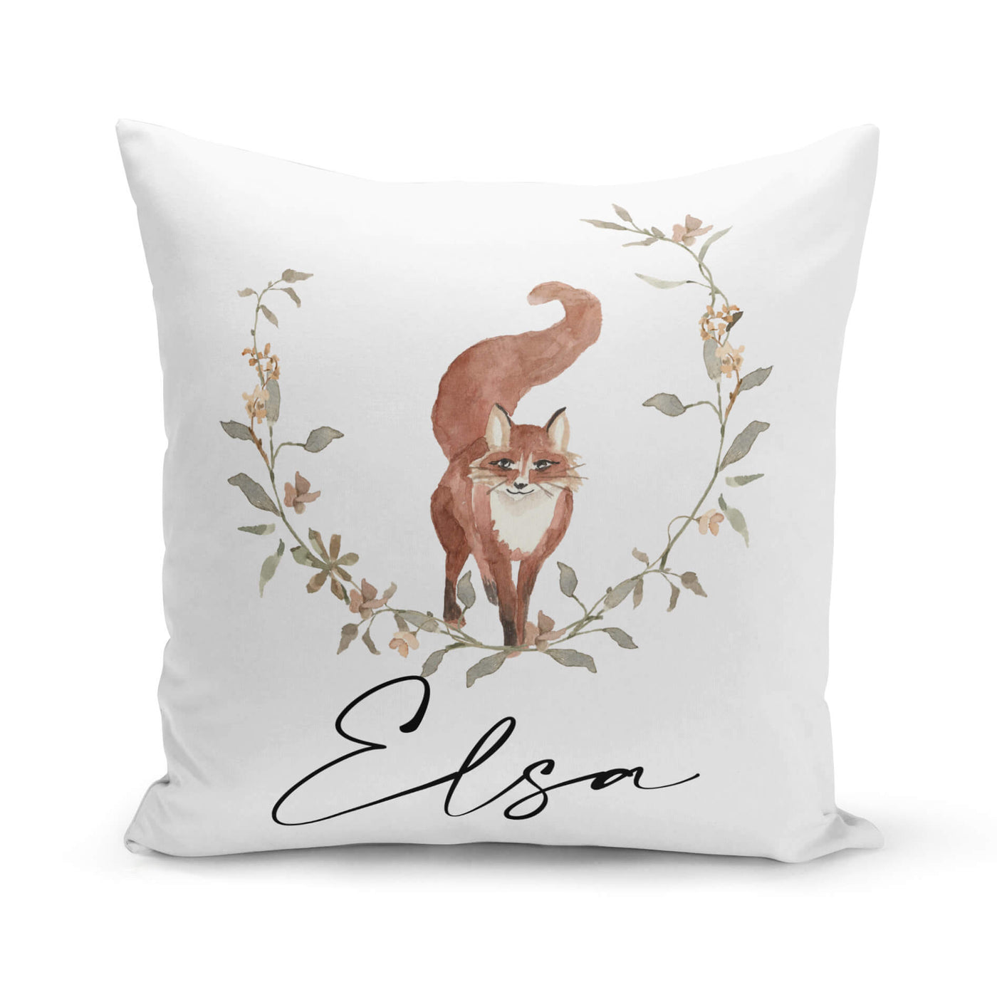 Coussin - Renard et couronne