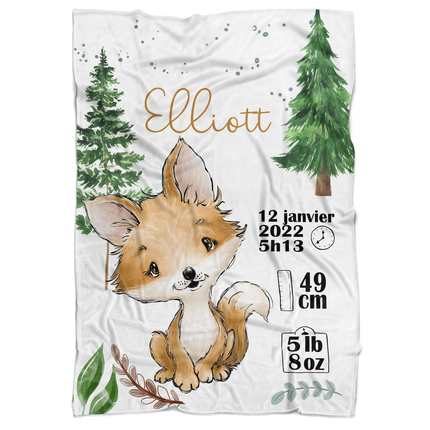 Couverture de naissance renard