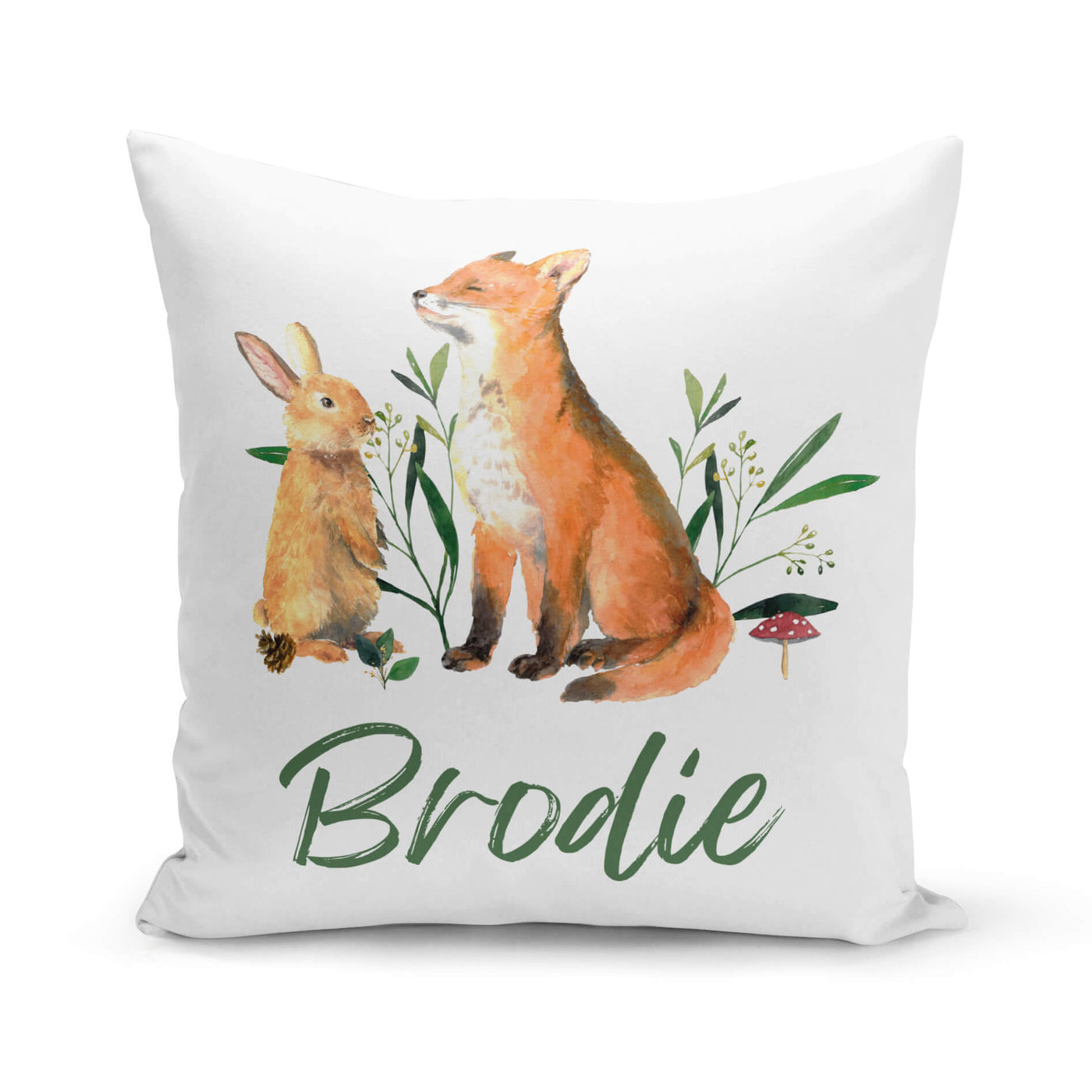 Coussin - Renard et lapin