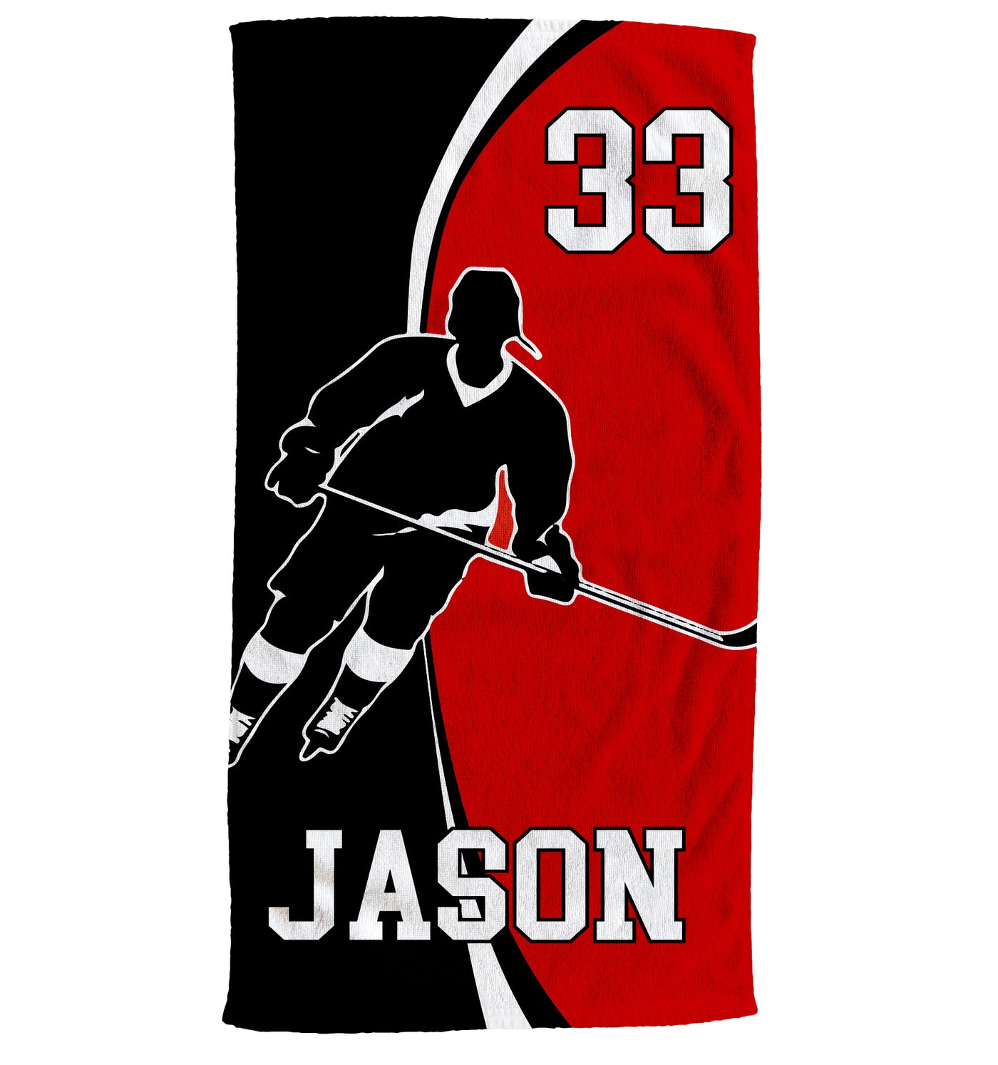 Hockey - Serviette Personnalisée