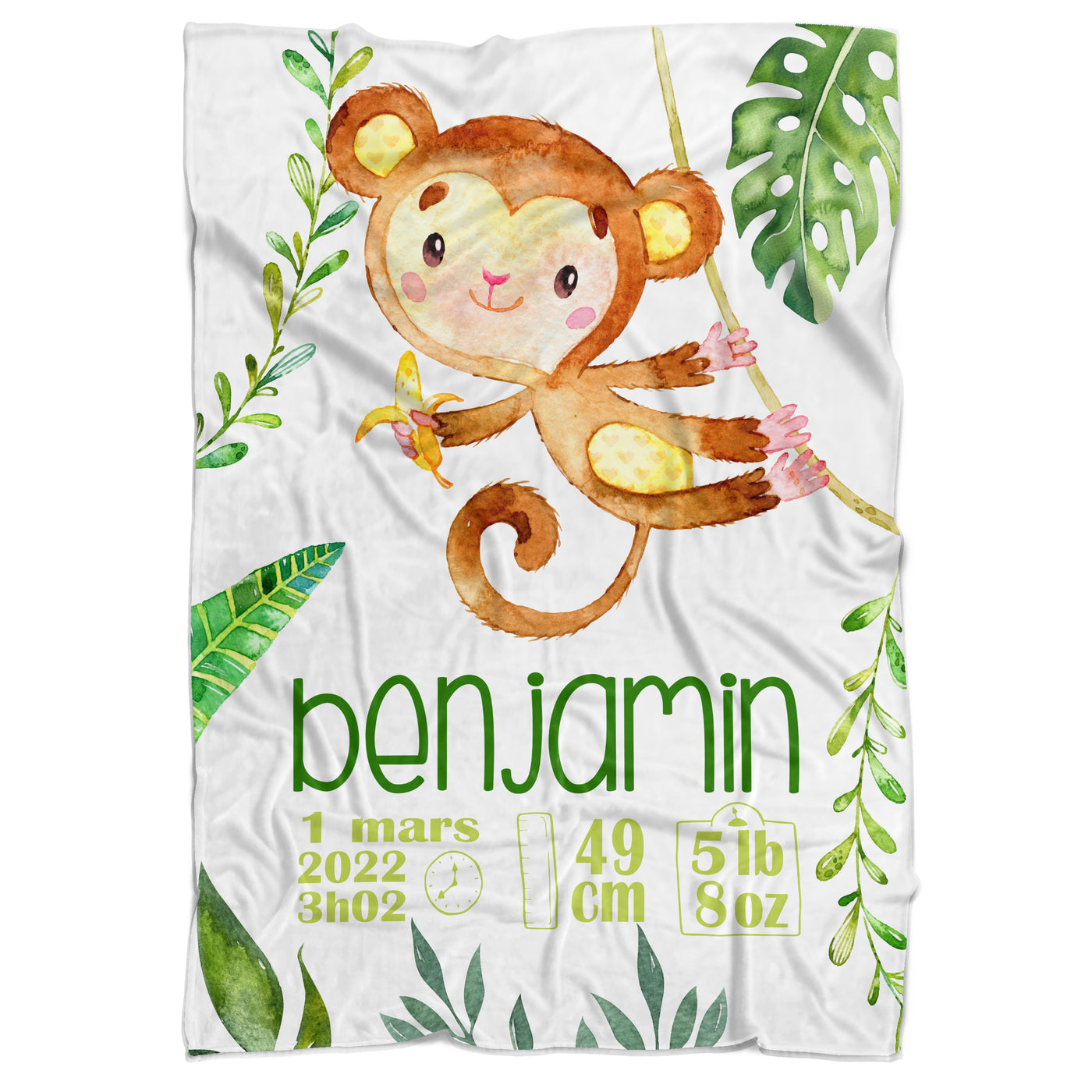 Couverture de naissance singe