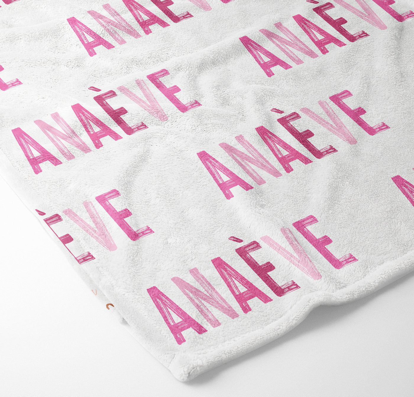 Couverture personnalisée JUMBO  - NOM tons rose